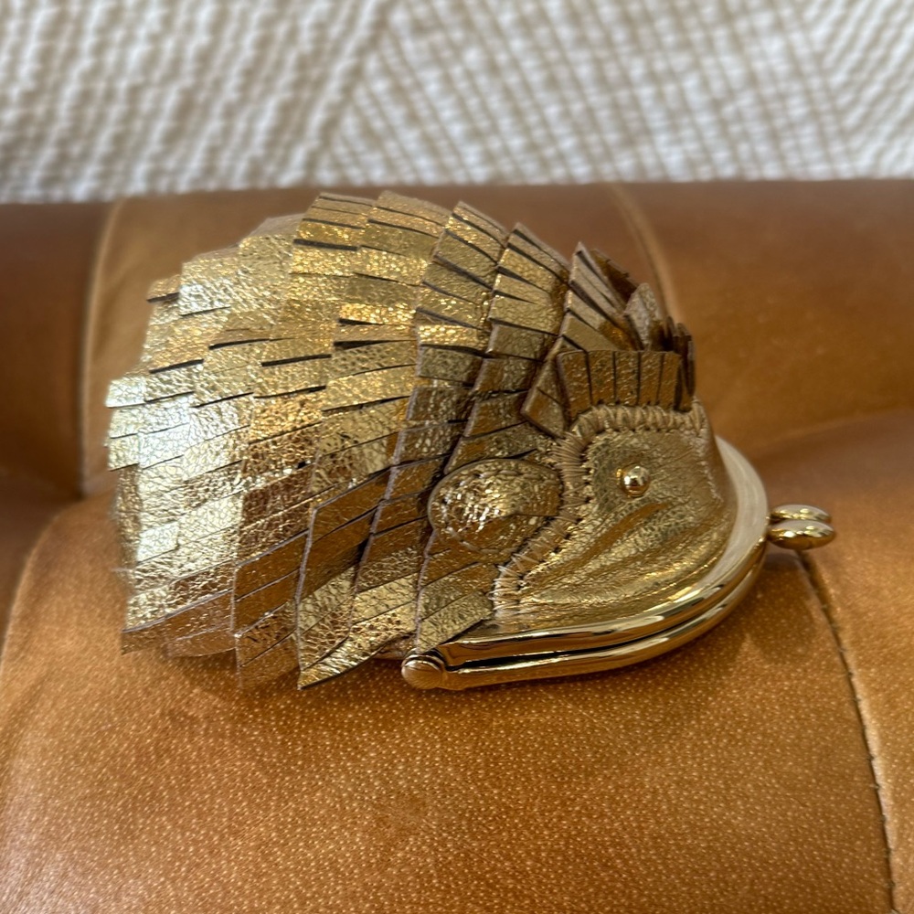 Kate Spade Gold Hedgehog Coin Purse NWT - Picture 2 of 4